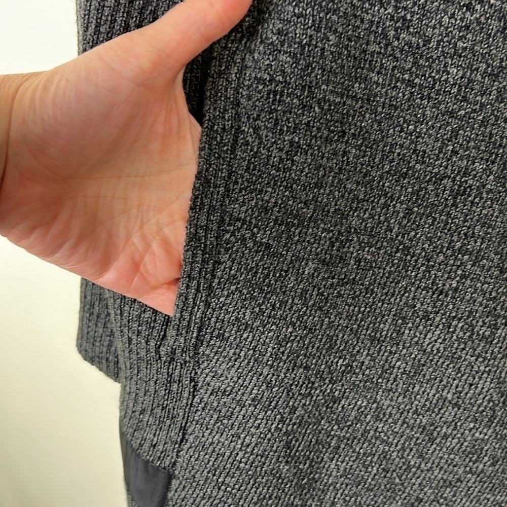ATHLETA Sentinel Knit Sweater Coat Charcoal Gray Thermolite NWT - Picture 6 of 15